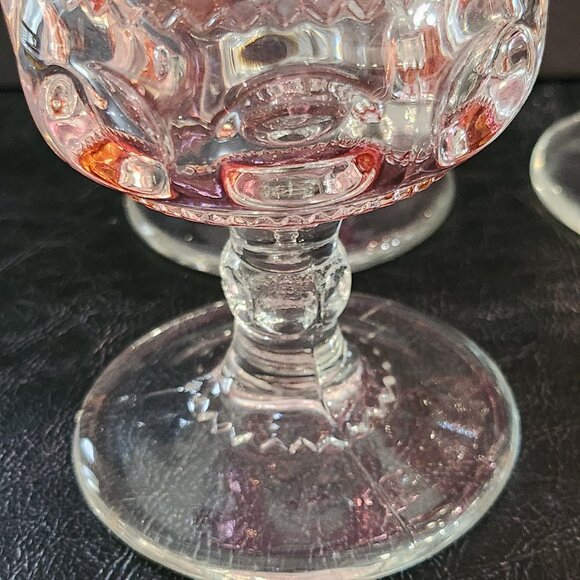 Set of 4 Vintage Tiffin Franciscan King's Crown-Flash Water Goblets - Picture 8 of 10